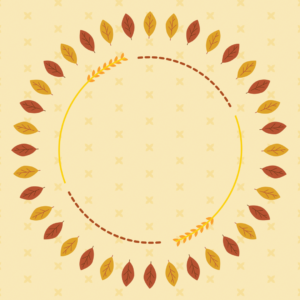 Fall Celebration Graphics. A circular design of leaves - a celebration of Fall