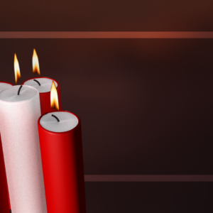 Advent Red Graphics. Featuring red candles, plus a white Christ candle.