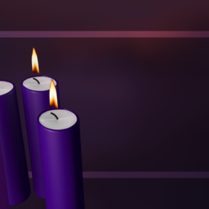 Advent Purple Graphics. Featuring purple candles, plus a pink Gaudete Sunday candle.