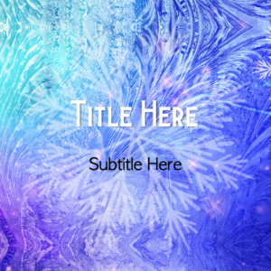 Winter Wonderland PowerPoint. A frosty scene in deep blues and purples to celebrate winter.