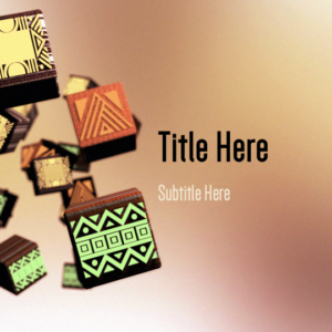 Still We Rise: Black History Month PowerPoint. Floating blocks featuring African tribal designs to celebrate Black History Month.