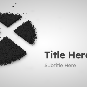 Ash Wednesday 2023 PowerPoint. Features a cross made of ashes.