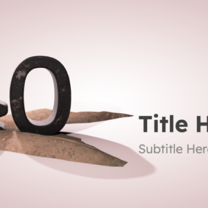 Lent 2023 PowerPoint. The number 30 set in a sandy, barren landscape. Mark the journey of Lent.