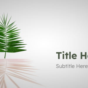 Palm Sunday 2023 PowerPoint. A green palm frond ready to celebrate the start of Easter Holy Week.