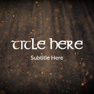 Ascension Sunday Worship PowerPoint. The word "Ascension" in a dark cave-like environment with streams of sunlight from above.