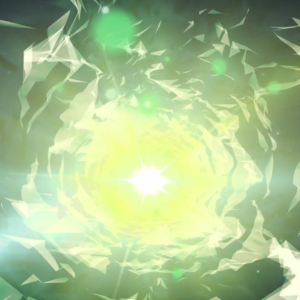 Ascension Sunday Church Greeting Graphics. A tunnel with streams of light coming from the end.