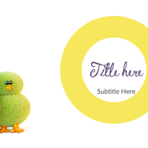 Chicks PowerPoint. Two little chickens welcome everyone.