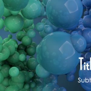 Baptism Immersion PowerPoint. Fluid bubbles morph into the word "Baptism"