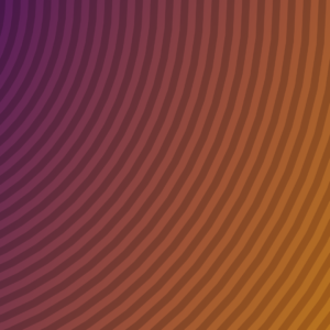 Circular Line Background Graphics. Circular radio waves against a gradient background of orange and purple.