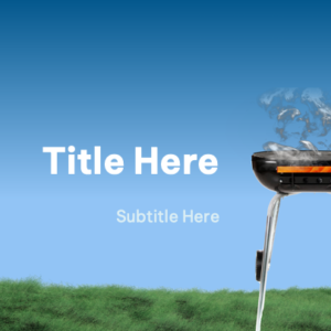 Flavors of Summer PowerPoint. Image features a smoking grill ready for the cookout.