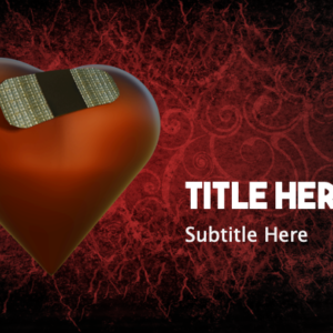 Power Of Forgiveness PowerPoint 1. A broken heart is mended with a bandage.