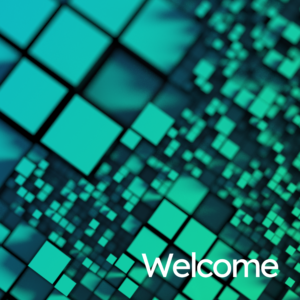 Blocks Social Media. Blue and green blocks of varied sizes.