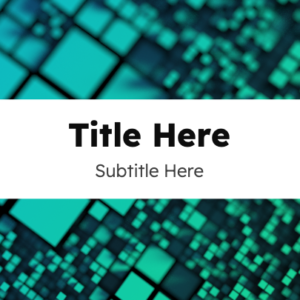 Blocks PowerPoint. Blue and green blocks of varied sizes.