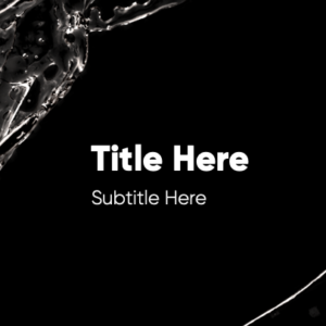 Fluid Ring PowerPoint. A circle of water splashes in every direction.