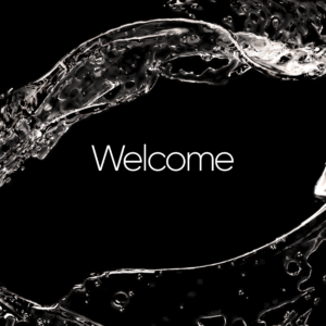 Fluid Ring Social Media. A circle of water splashes in every direction.