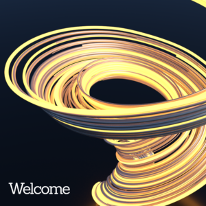 Spiral Social Media. Swirls of light and color welcome everyone.