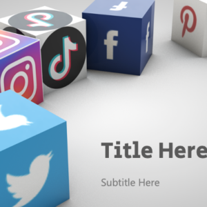 Digital Evangelism PowerPoint. Icons of popular social media platforms fill the screen.