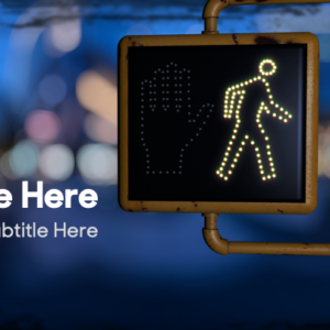 Ephesians 4:1 PowerPoint. Traffic sign shows the "walk" signal.