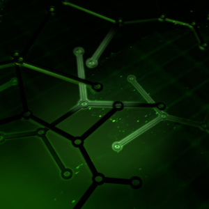 Viral Faith Graphics. A viral cluster forms against a dark green background.