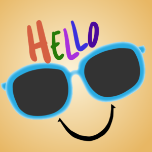 Summer Sunglasses Social Media. Fun resources featuring bright blue sunglasses ready for summer fun.