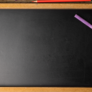 Chalkboard Graphics. Chalkboard features a welcome message.