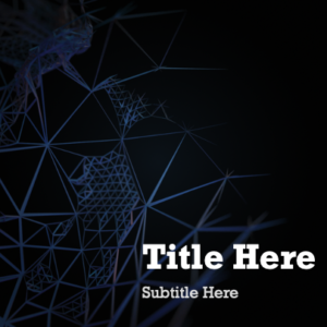 Mesh Welcome PowerPoint. A modern set of resources featuring an organic 3D mesh.