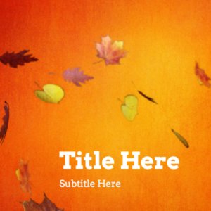 Swirling Leaves PowerPoint. A cluster of swirling leaves celebrate Autumn.