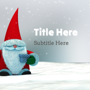 Santa Gnome PowerPoint. Our friendly gnome wishes everyone a "Merry Christmas."