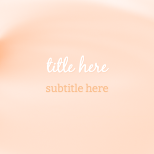 Peach Fuzz PowerPoint. Swirls of peach using Pantone's Color of the Year 2024.