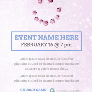 Snow Smile Emoji Flyer. A smiley face made from rocks in the snow.