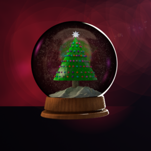 Snow Globe Graphics.  A snow globe featuring a festive Christmas Tree to celebrate the season.