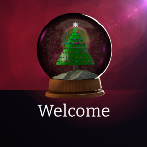 Snow Globe Social Media.  A snow globe featuring a festive Christmas Tree to celebrate the season.