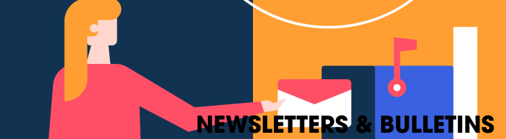 Image features a woman putting an envelope in a mailbox.