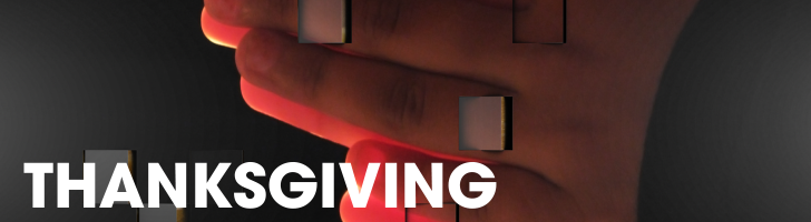 Two hands together in prayers of thanksgiving