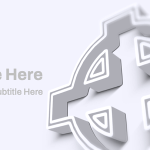 White Cross PowerPoint. A geometric cross reveals itself. Perfect for Easter.