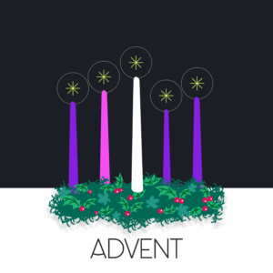 Advent Traditions Social Media. Animated Advent wreath to mark the season of anticipation and expectation.