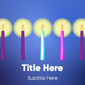 Advent Candles PowerPoint. Celebrate the season of Advent with our animated candles.