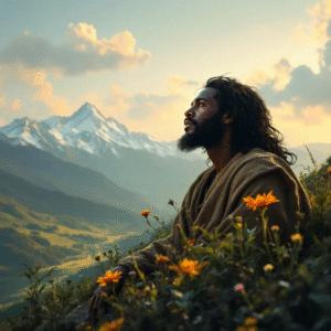 Sermon on the Mount Stock Images. Ethnically accurate depiction of Jesus giving the Sermon on the Mount.