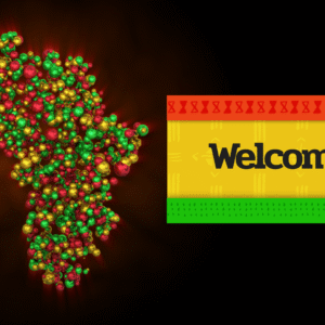 Living Africa Videos. A map of the continent of Africa pulses with life.