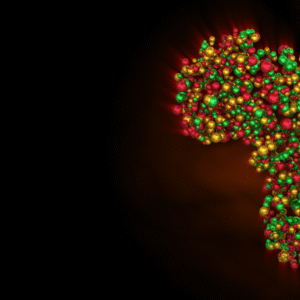 Living Africa Graphics. A map of the continent of Africa pulses with life.