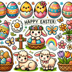 Free Easter Clip Art. A collection of free clip art to celebrate Easter.
