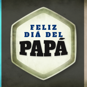 Happy Dad Day Videos. Dad Day greeting against a background of colorful stripes.