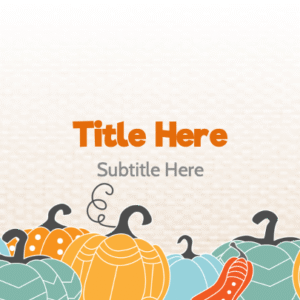 Native Pumpkins PowerPoint. Pumpkins illustrated in a Native American style.