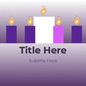 Advent Preparation PowerPoint. Purple, pink and white candles help us prepare for Advent.
