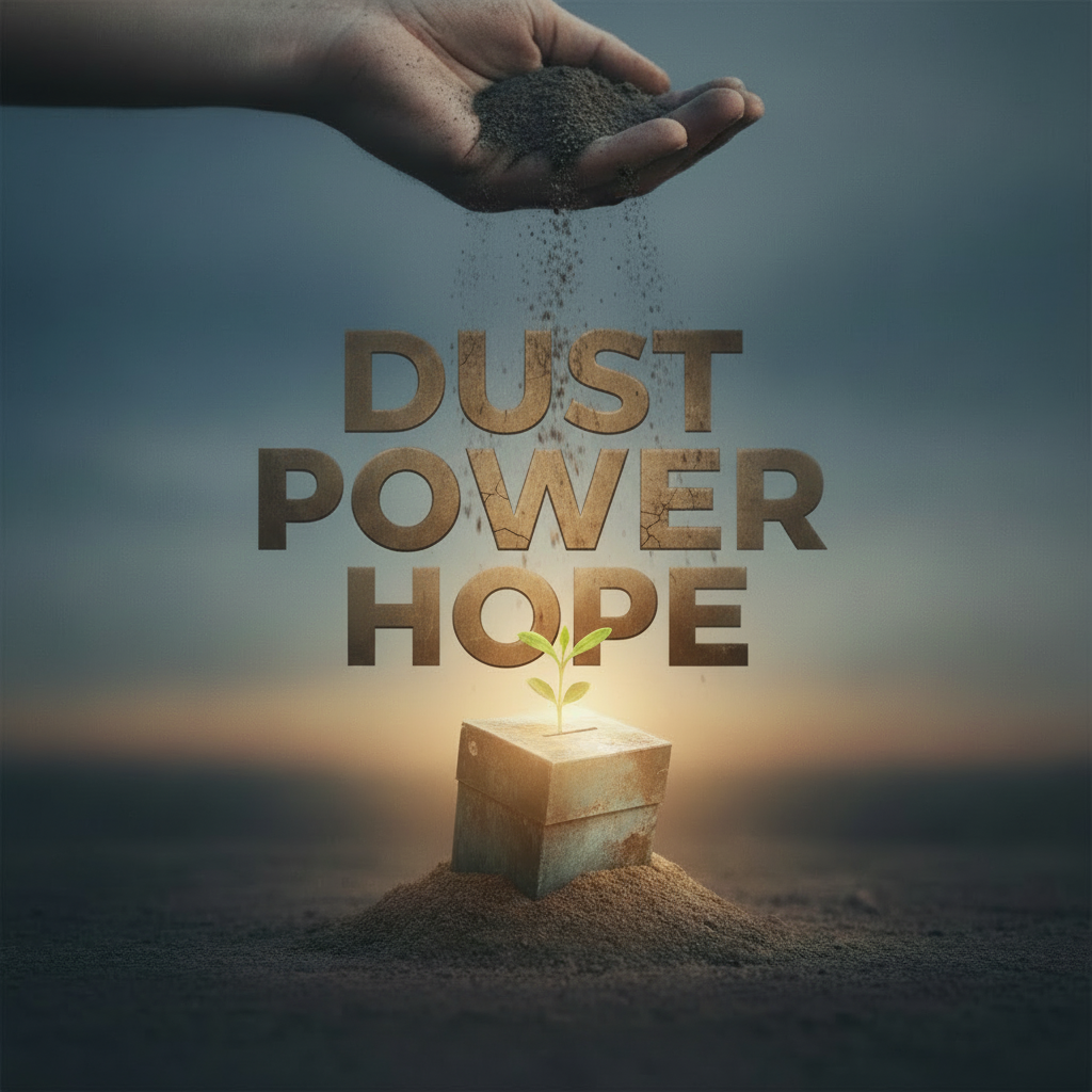 Image feature the dust of Ash Wednesday used to grow the hope of Lent