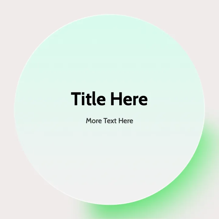 Luminous welcome orb with gentle green glow and modern circular design for greeting visitors